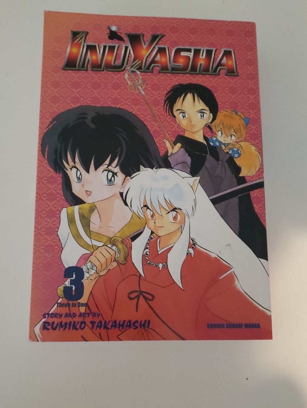 InuYasha Volume 3 Manga - Red & Pink Cover